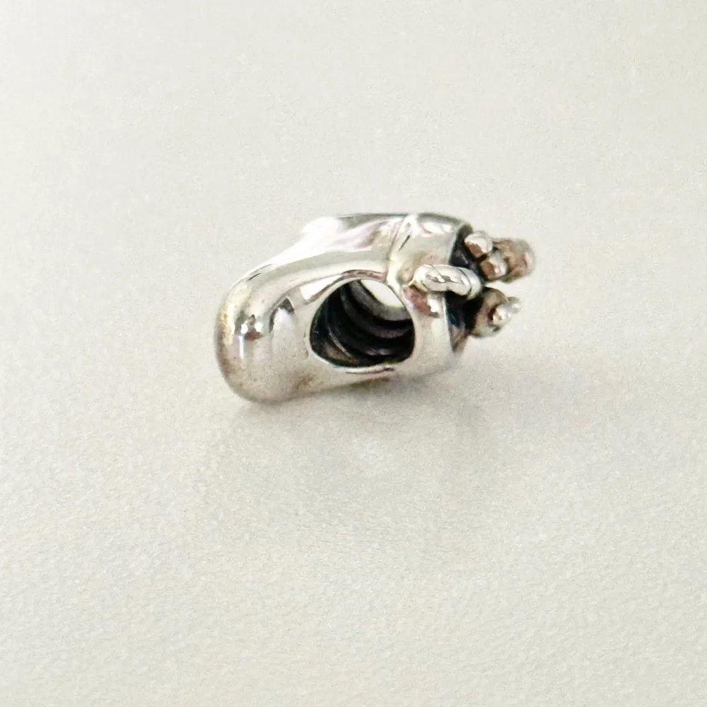 Pandora 925 Santa's Stocking Christmas Holiday Rare Retired Bead Charm